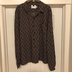 Topman Long Sleeve all over Print Shirt